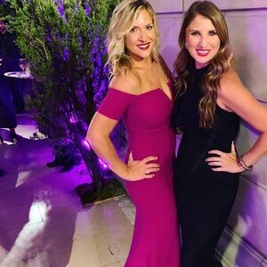 Lulu's Strapless Magenta Dress